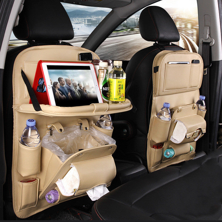 Beyond Waterproof Multifunction Leather Car Seat Storage Bag