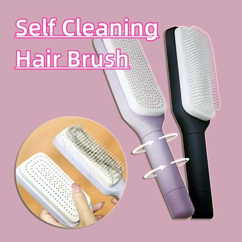 4 In 1 Self Cleaning Hair Brush
