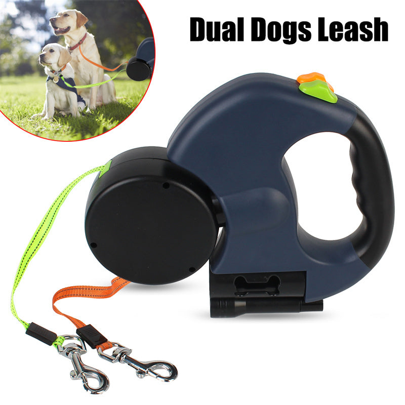 360 Dual Retractable Dog Leash