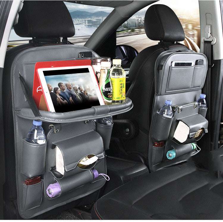 Multi-functional Car Storage Leather Bag
