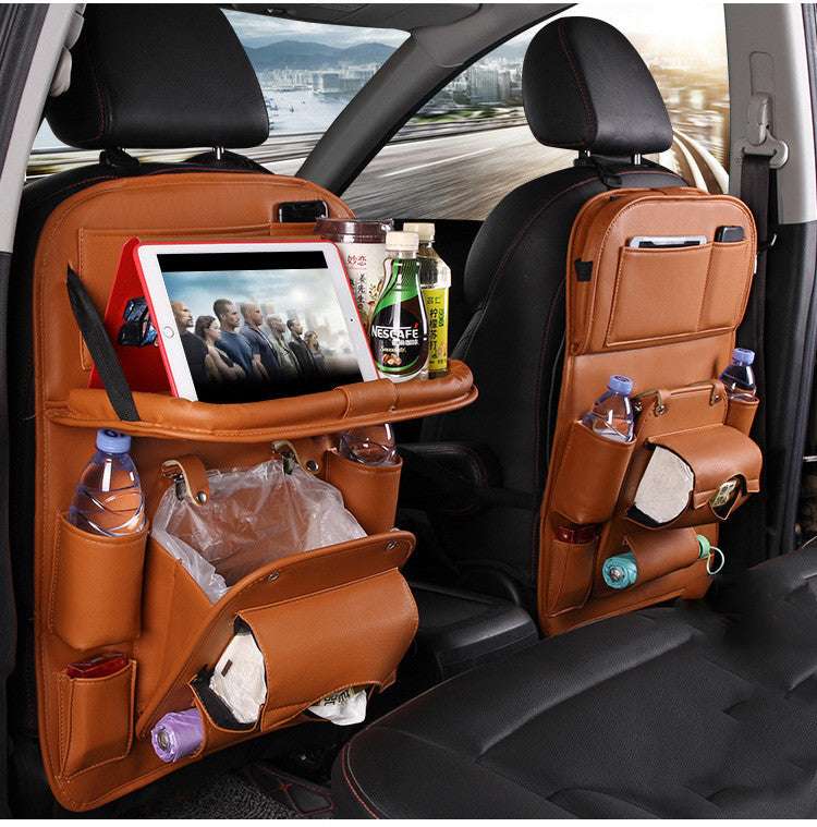 Multi-functional Car Storage Leather Bag