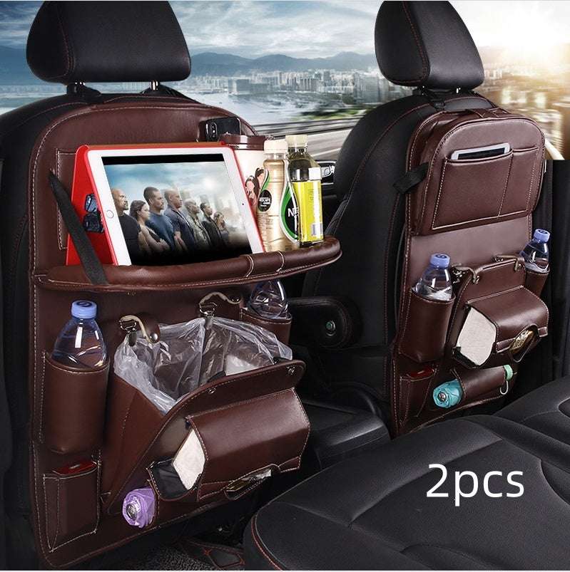 Multi-functional Car Storage Leather Bag