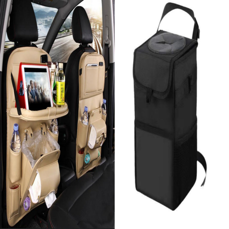 Multi-functional Car Storage Leather Bag