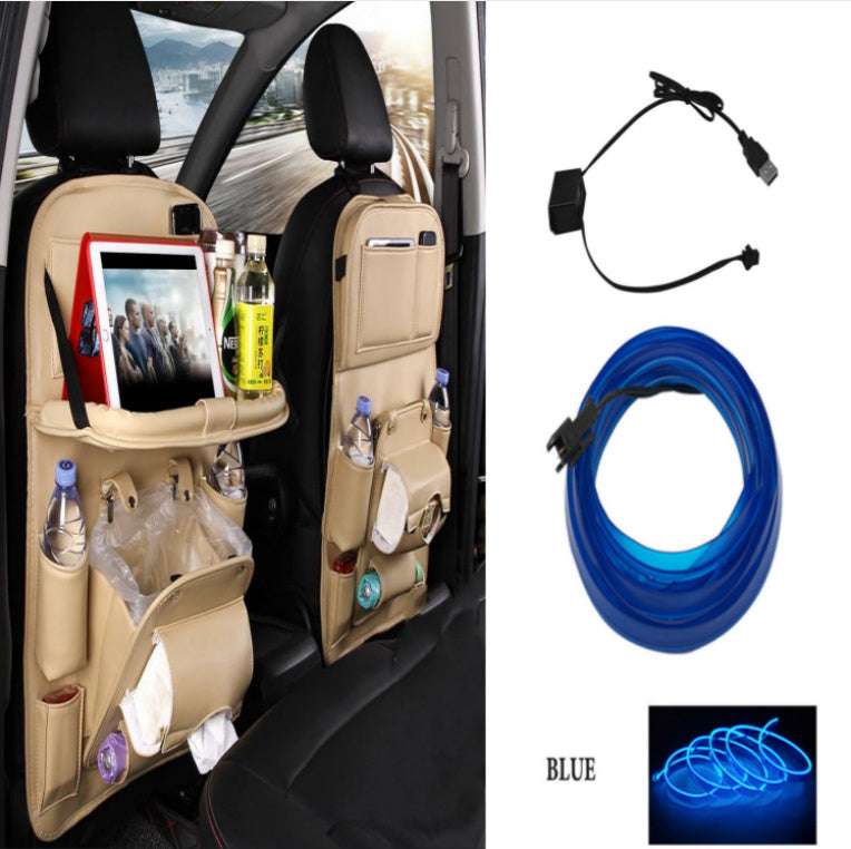Multi-functional Car Storage Leather Bag