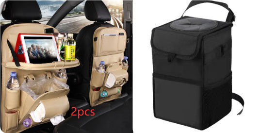 Multi-functional Car Storage Leather Bag