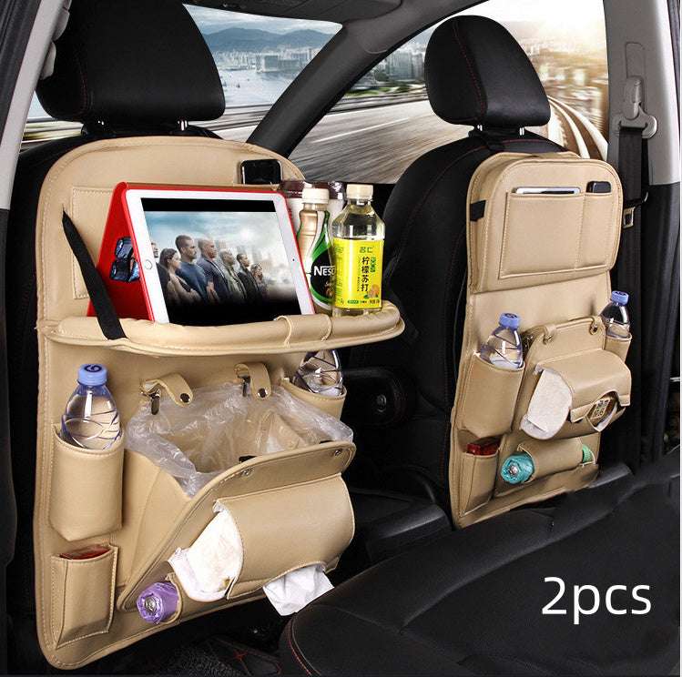 Multi-functional Car Storage Leather Bag