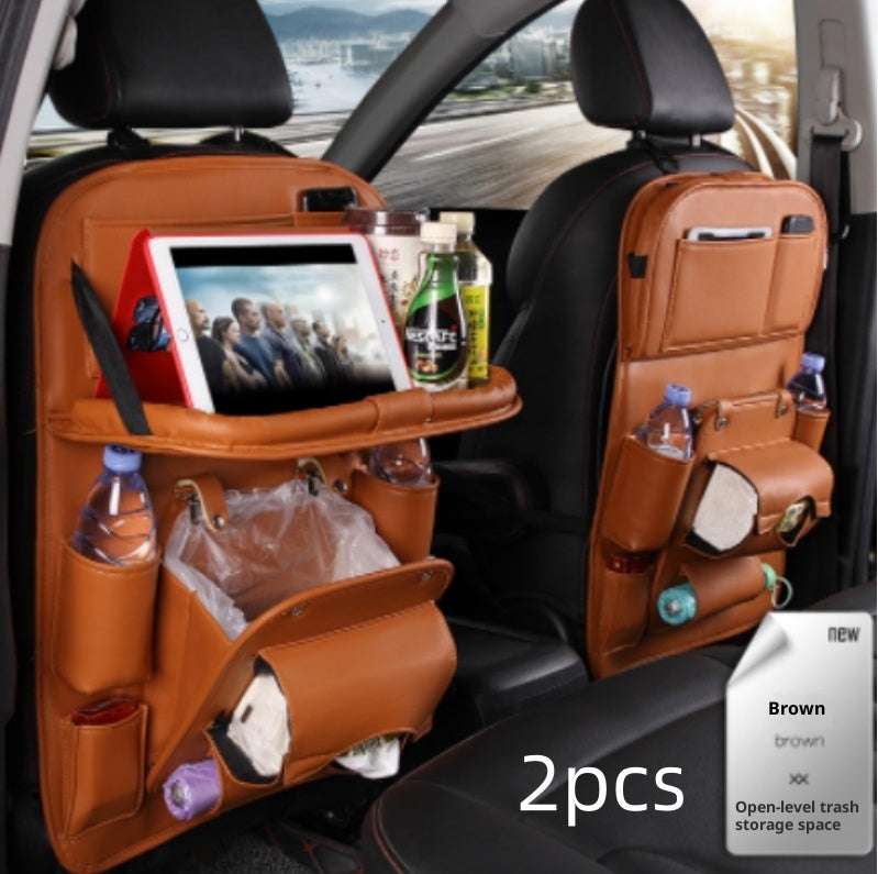Multi-functional Car Storage Leather Bag