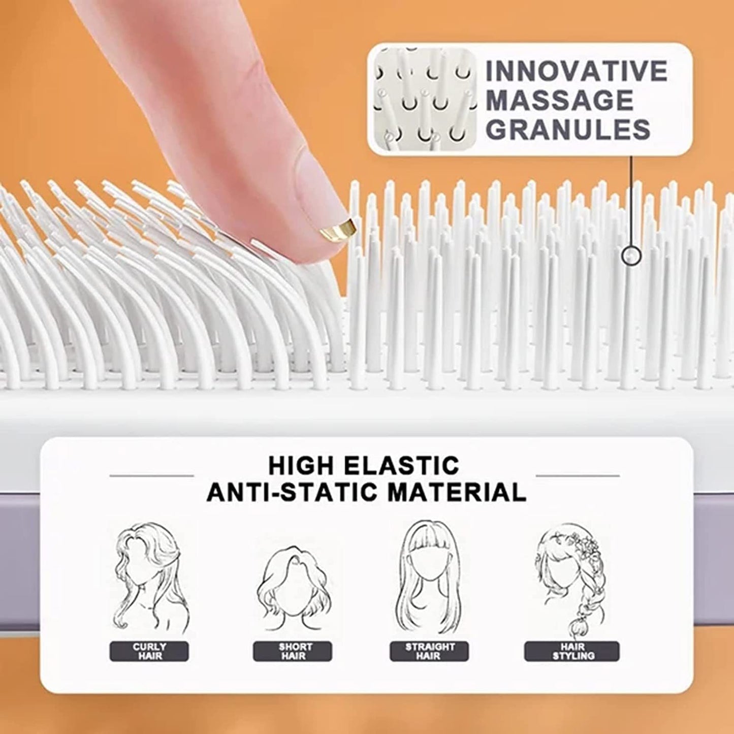 Beyond 4 In 1 Self Cleaning Hair Brush