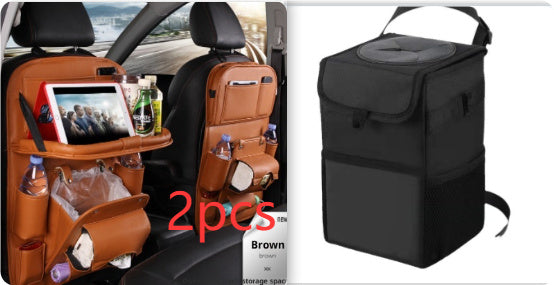 Multi-functional Car Storage Leather Bag