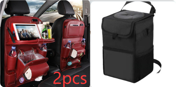 Multi-functional Car Storage Leather Bag